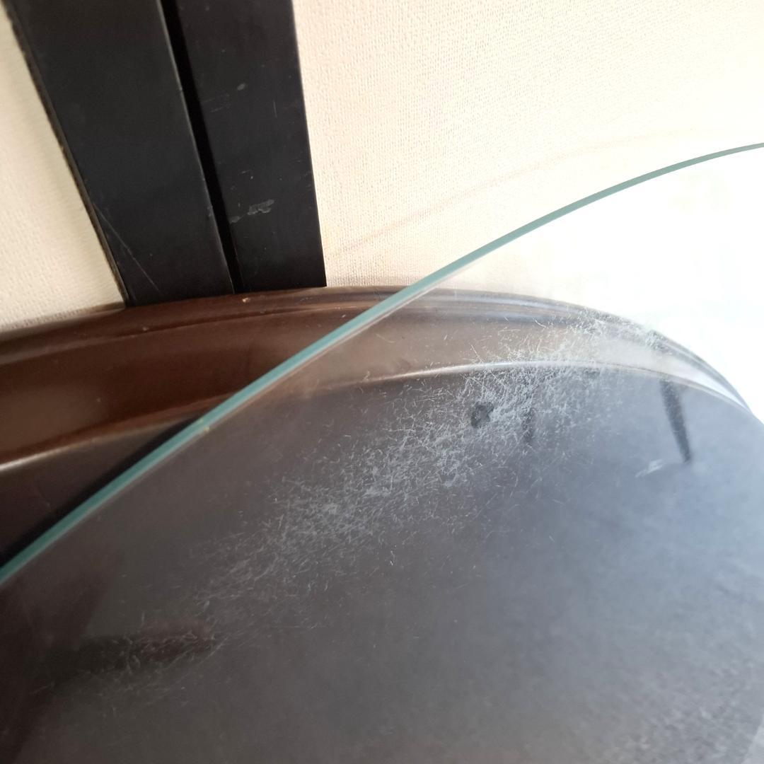 飛騨産業★キツツキ★ラウンドテーブル ダイニングテーブル★付属（ガラス、回転盤）