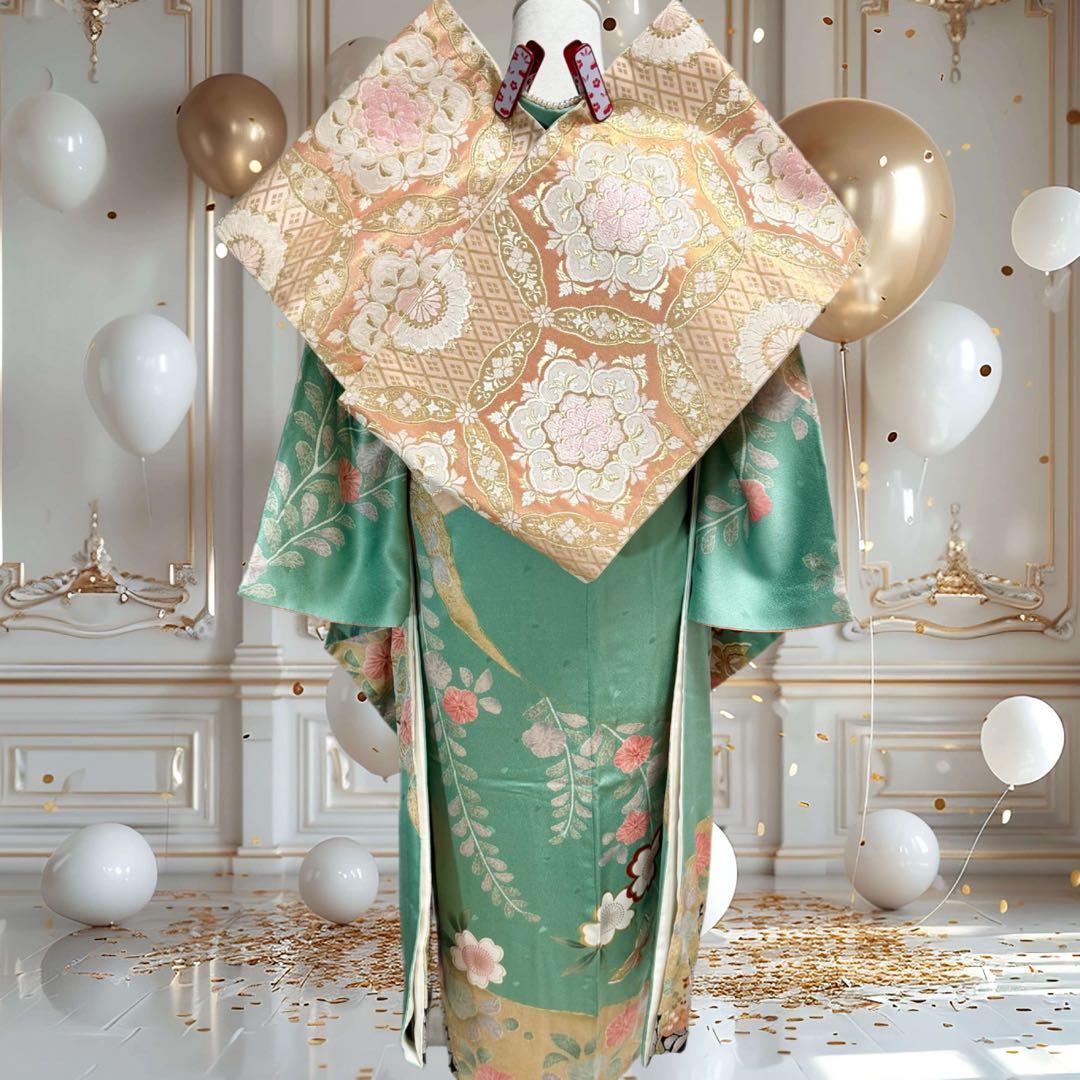 振袖フルセット　辻ヶ花　桜　正絹　❤︎可愛い❤︎　成人式