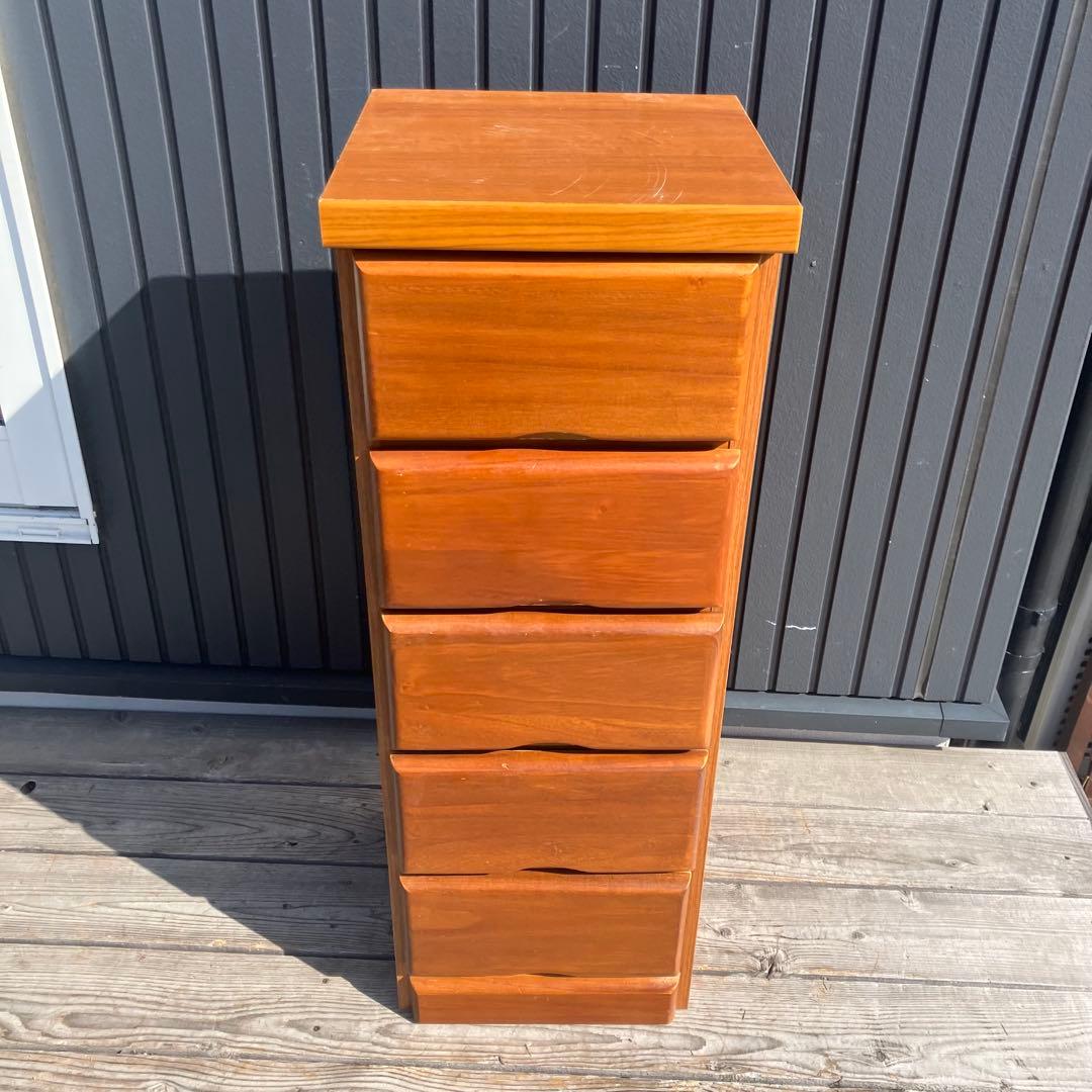 昭和レトロ 古家具 道具箱 木製チェスト 5段 箪笥 タンス 小物入れ 小物収納