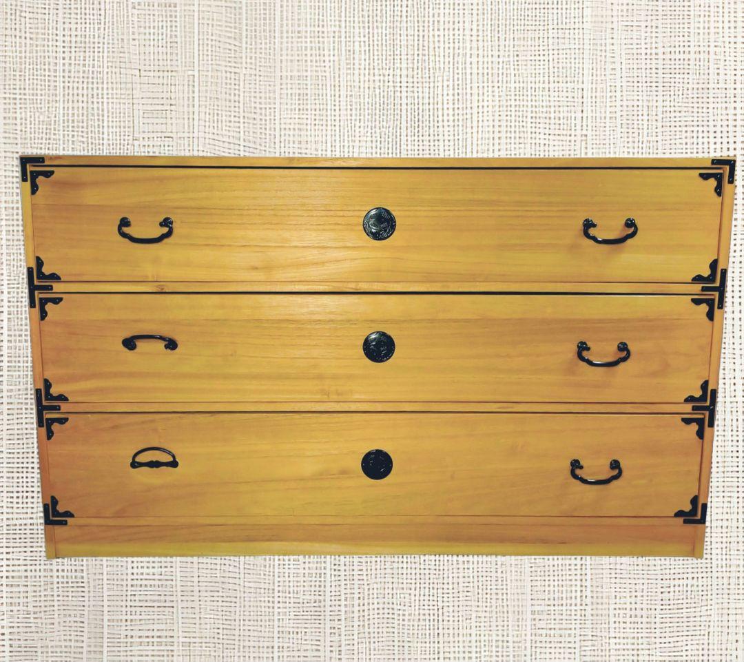 ヴィンテージ 桐箪笥 天然木 整理箪笥 引出収納 木製 和タンス チェスト②