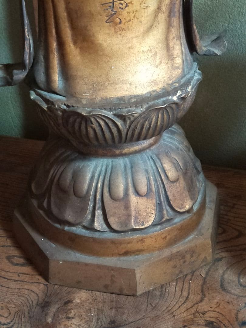 ♥大きな♥観音像♥立像【光雲】高７２３ｍｍ　銅製　観音様　ブロンズ像　仏像　骨董