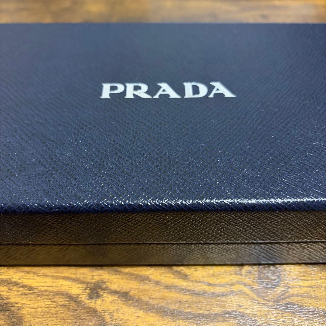 pino様【箱付】PRADA 長財布 ネイビー サフィアーノレザー