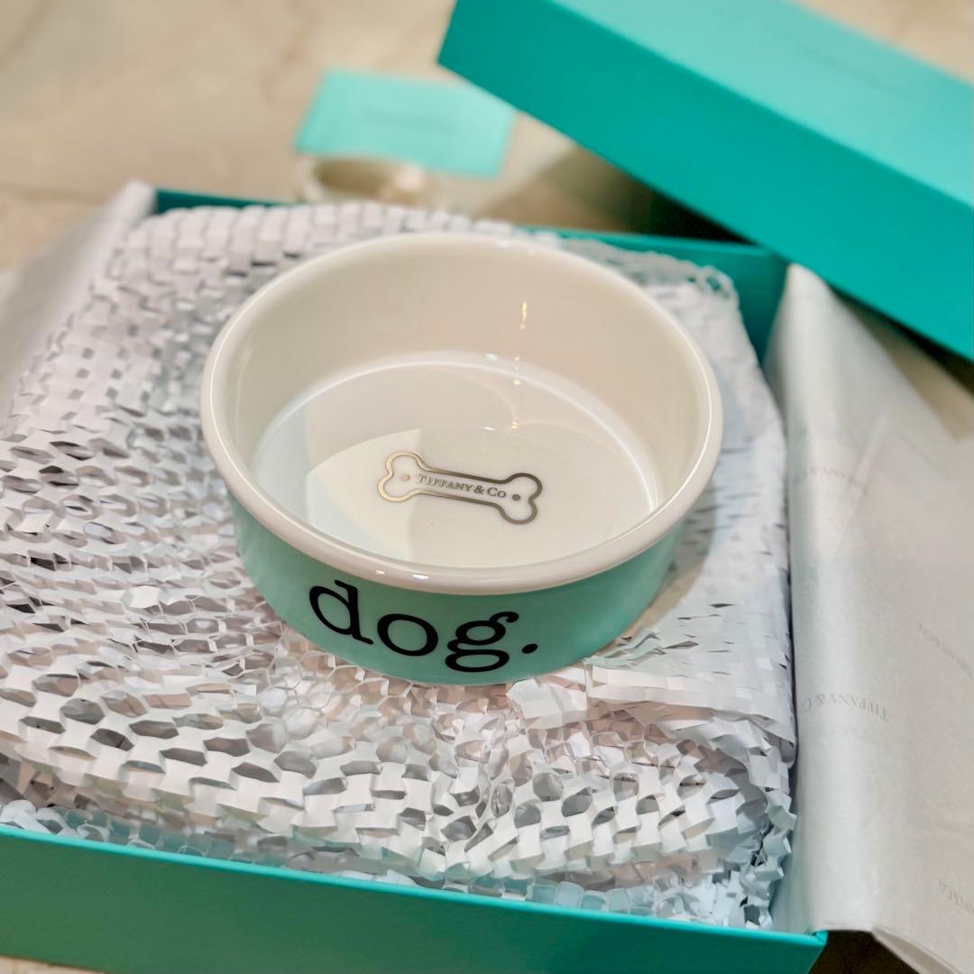 【新品未使用】【即日配送可】Tiffany & Co. ドッグボウル スモール