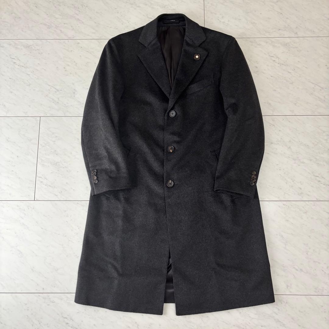 極美品✨ラルディーニ LARDINI カシミヤ100% チェスターコート 50