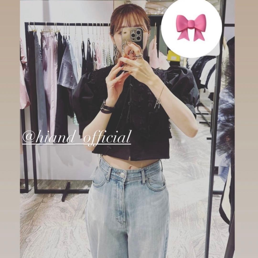 【未使用】HIAND ぺブラムフリルシャツ