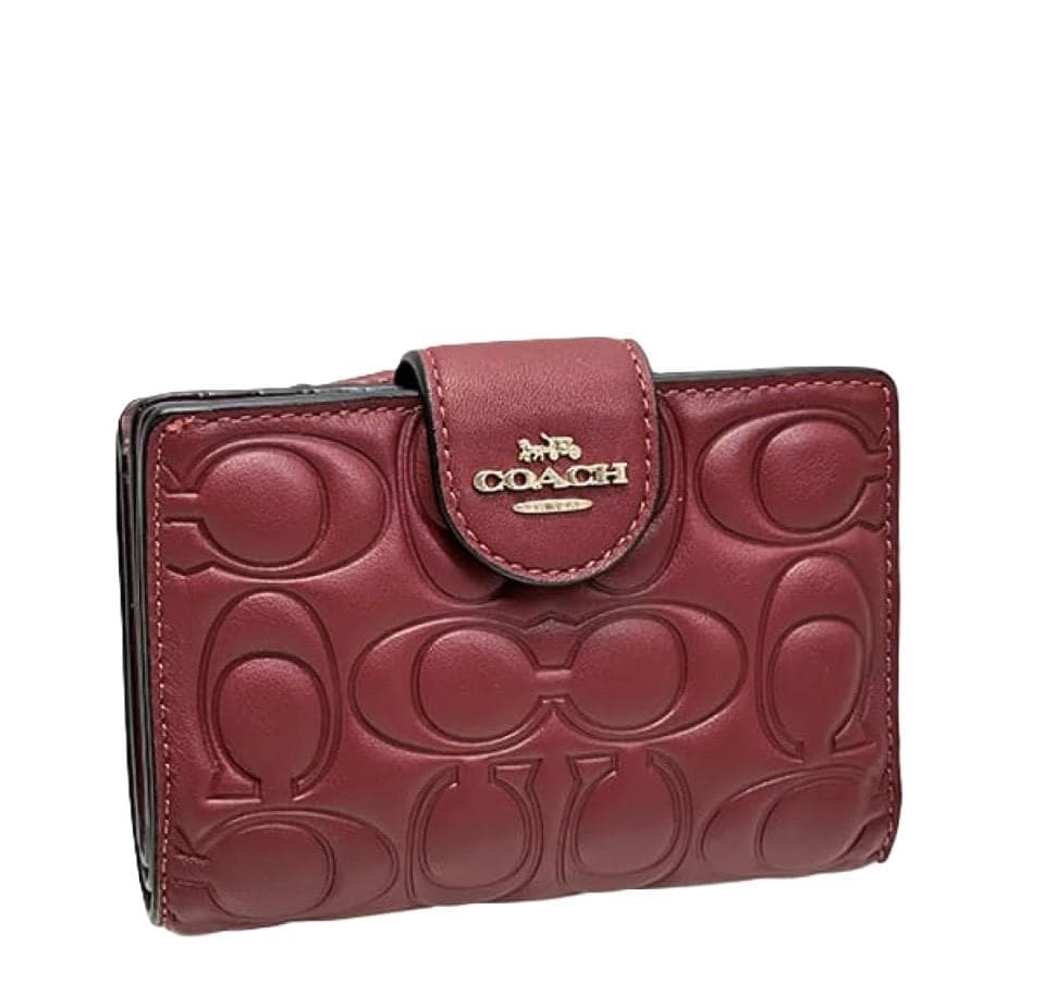 新作.コーチ COACHミディアム コーナー ジップ ウォレット・シグネチャー