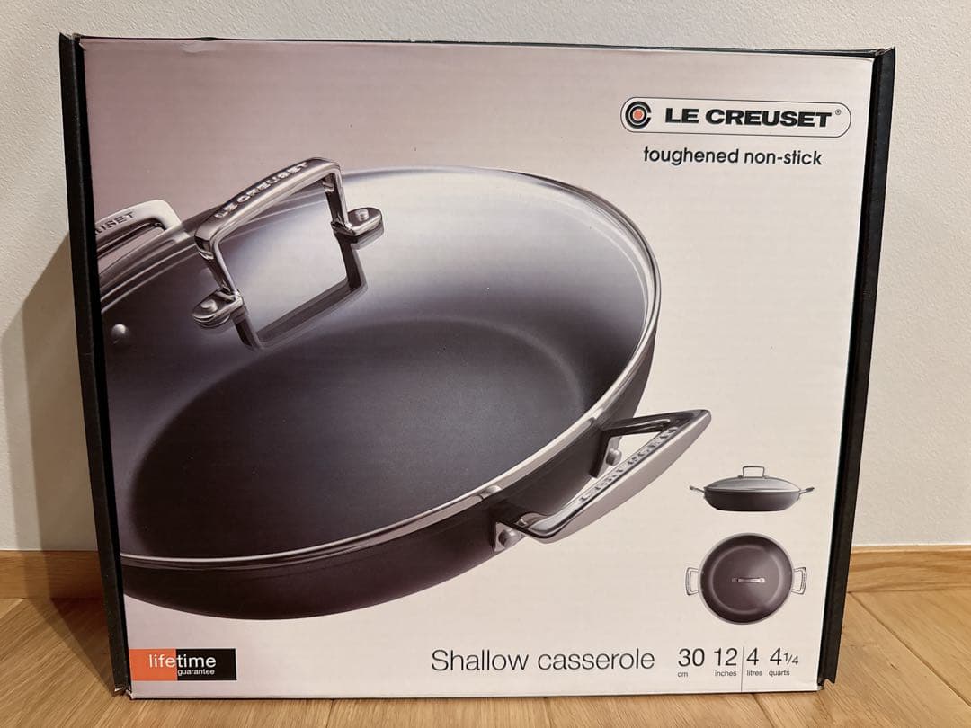 ル・クルーゼ　TNS シャロー キャセロール　両手鍋 30㎝蓋付マルチパン
