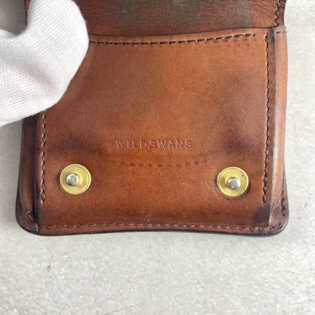 入手困難✨ ワイルドスワンズ ケース 財布 バイカラー ブラウン系 レザー