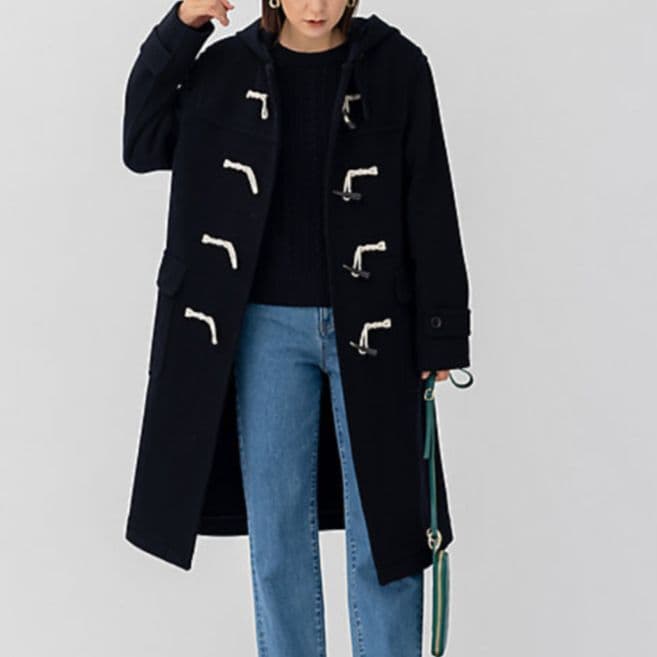 【大きいサイズ】23区 ヘリンボーン　ダッフルコート