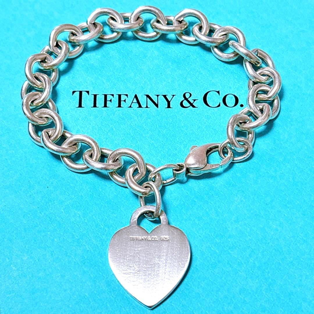 【美品】19.7cm ティファニー ハートタグ ブレスレット シルバー925
