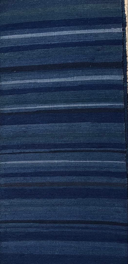 古布　木綿　藍染め　裂織り物