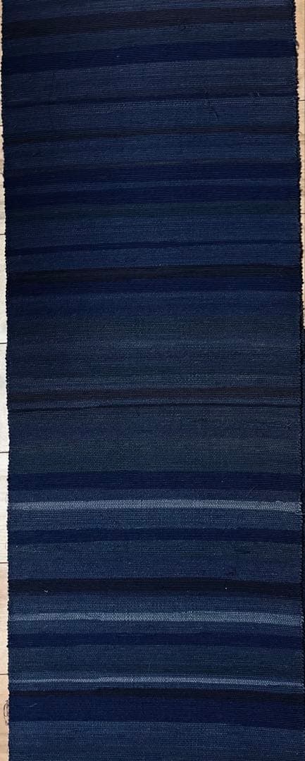 古布　木綿　藍染め　裂織り物