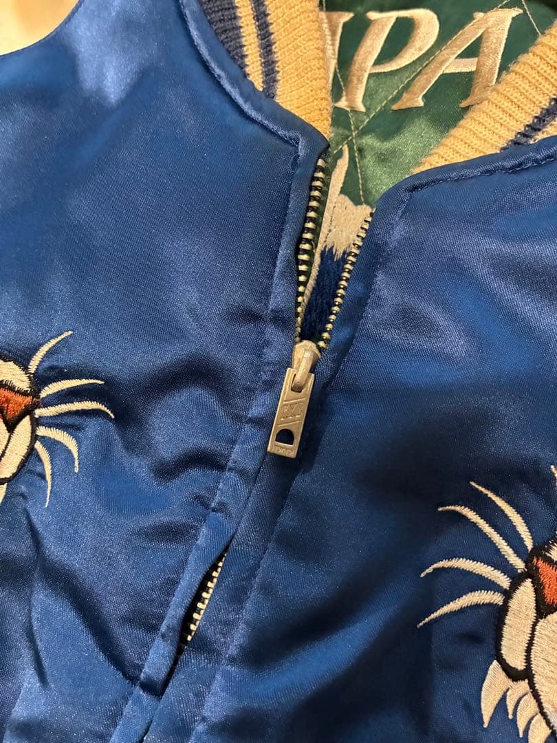 スカジャン　テーラー東洋　虎X鷹　M18426 中古L