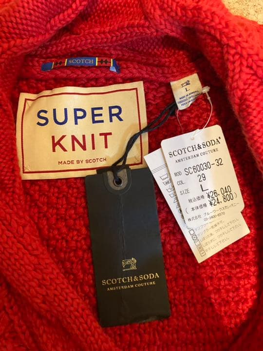 SCOTCH &SODA カーディガン L 新品未使用