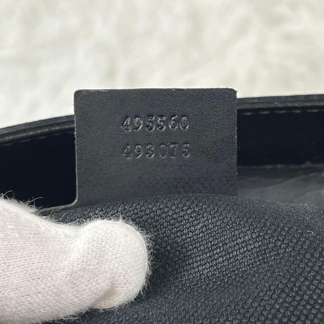 GUCCI GGスプリーム　シェリーライン　トートバッグ　肩掛け　ブラック