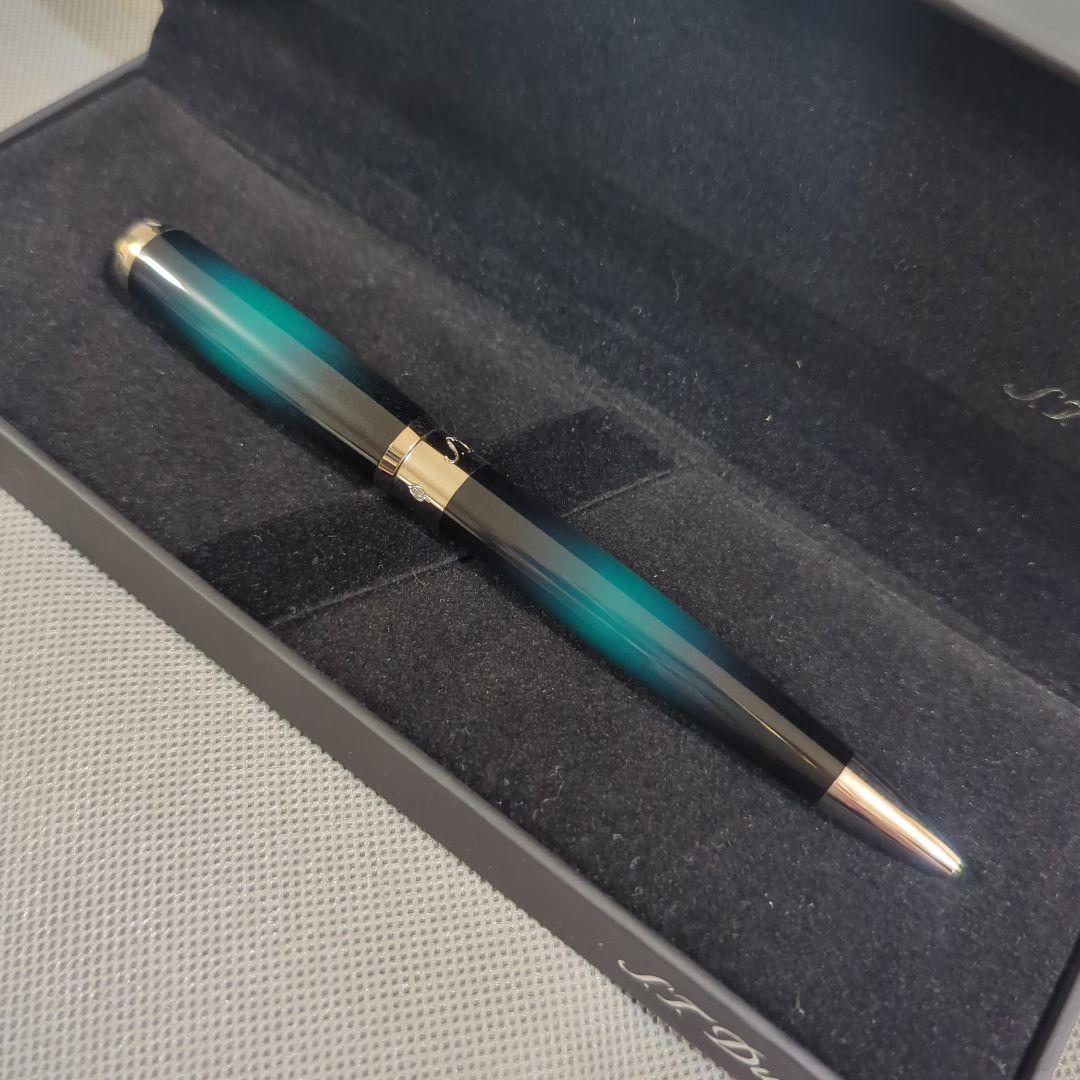 エス・テー・デュポン「ラインD サンバースト 純正漆(グリーン)」ボールペン