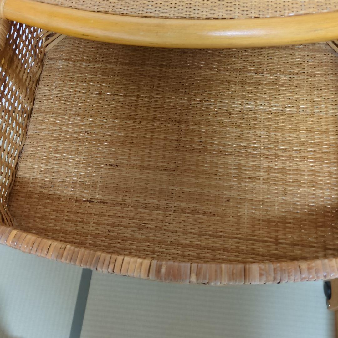 ヴィンテージ、昭和レトロラタン4段チェスト 、ナチュラル アジアン家具 、籘家具