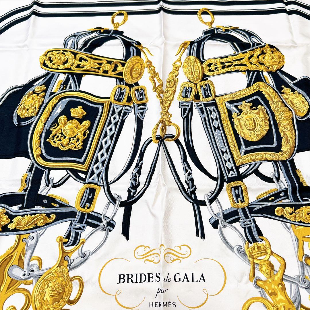 HERMÈS エルメス カレ 90 BRIDES de GALA シルク
