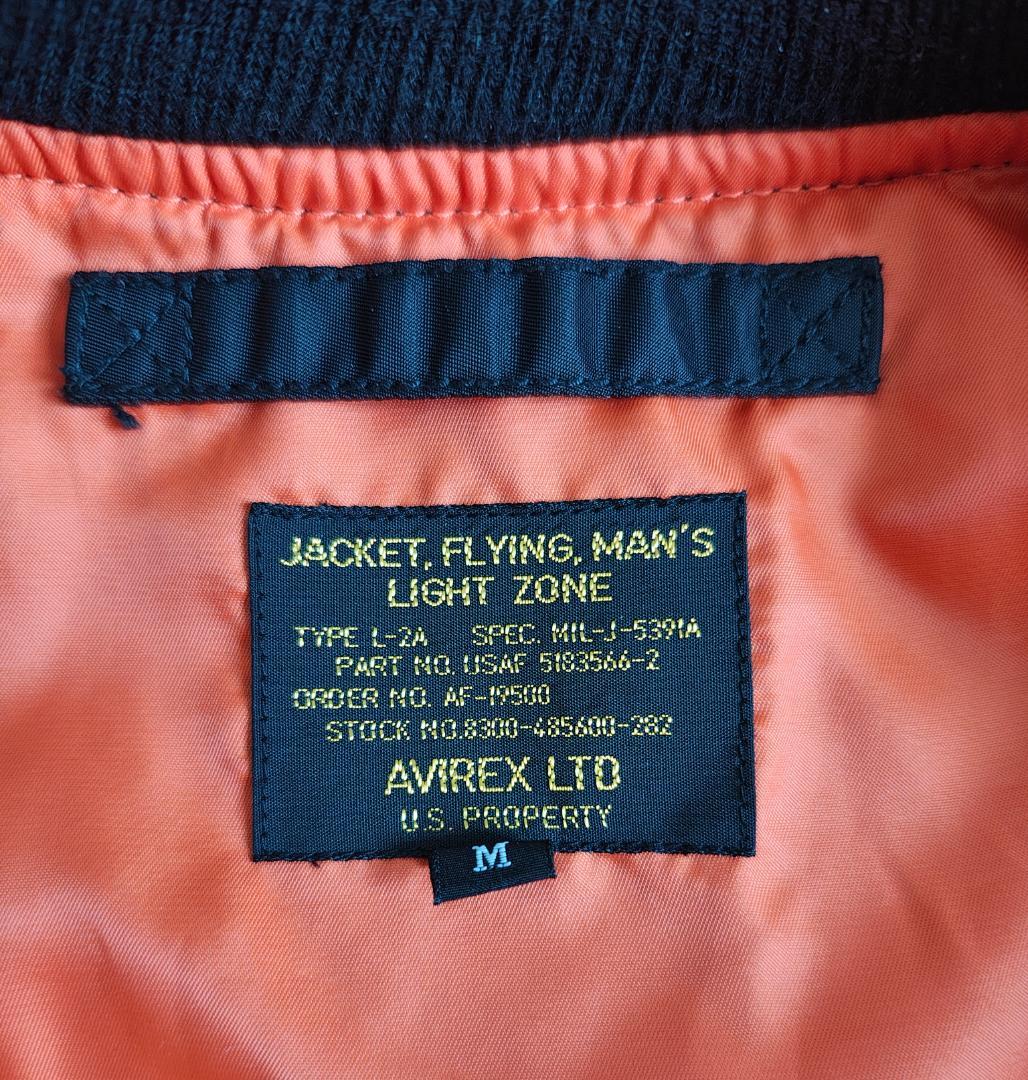 AVIREX L-2B アヴィレックス ブラック サイズM