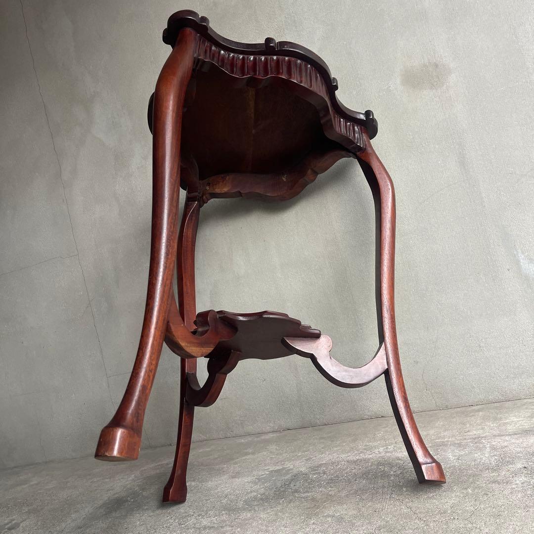 オールドヴィンテージ　イタリア　オケージョナルテーブル　花台　サイドテーブル