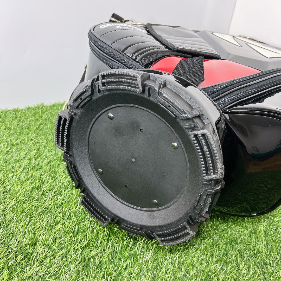 BRIDGESTONE ブリヂストン エナメル 3点式 黒 キャディバッグ