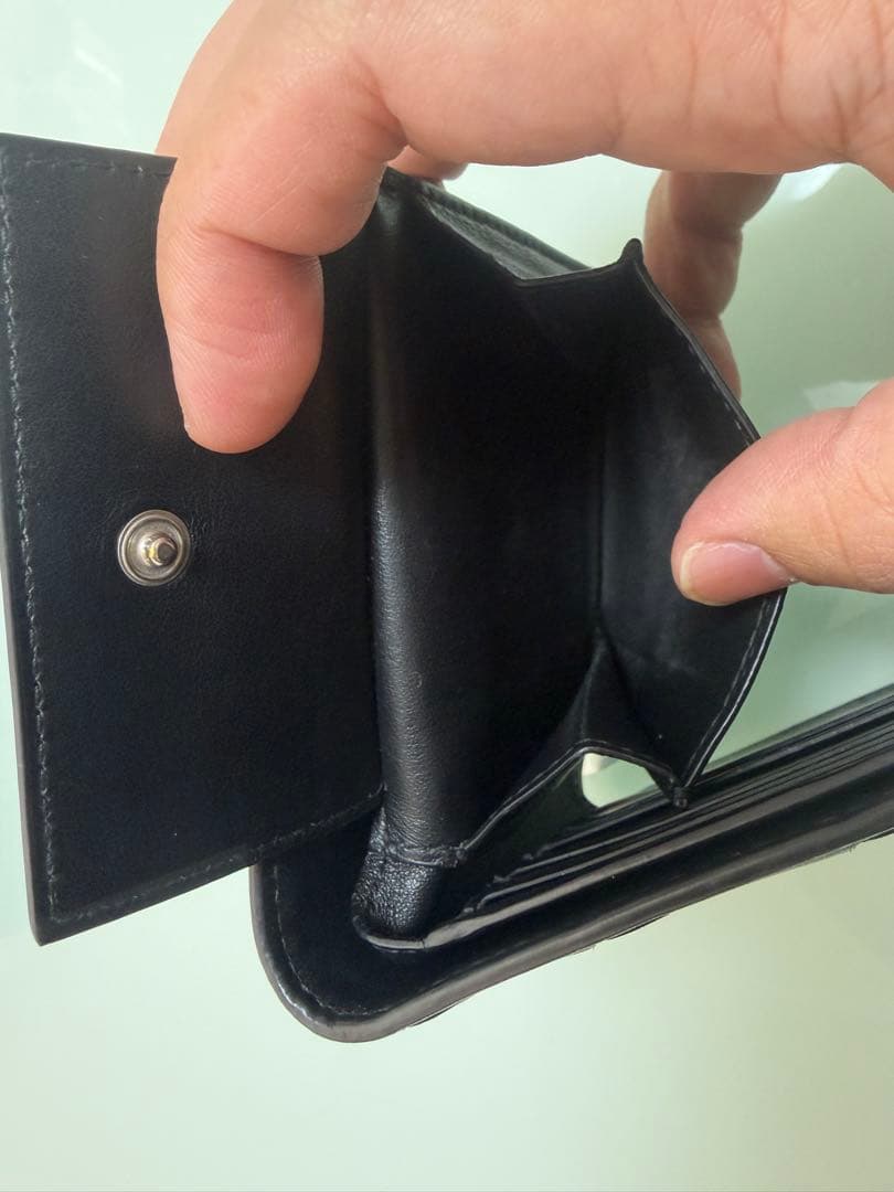 BOTTEGA VENETA 二つ折り財布 ダークネイビー