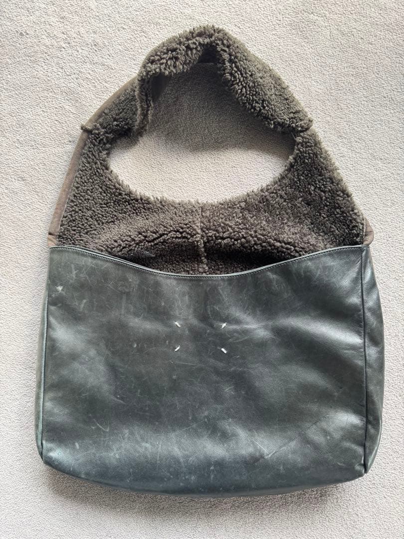 MaisonMartinMargielaマルジェラ レザー＆ムートンバッグ
