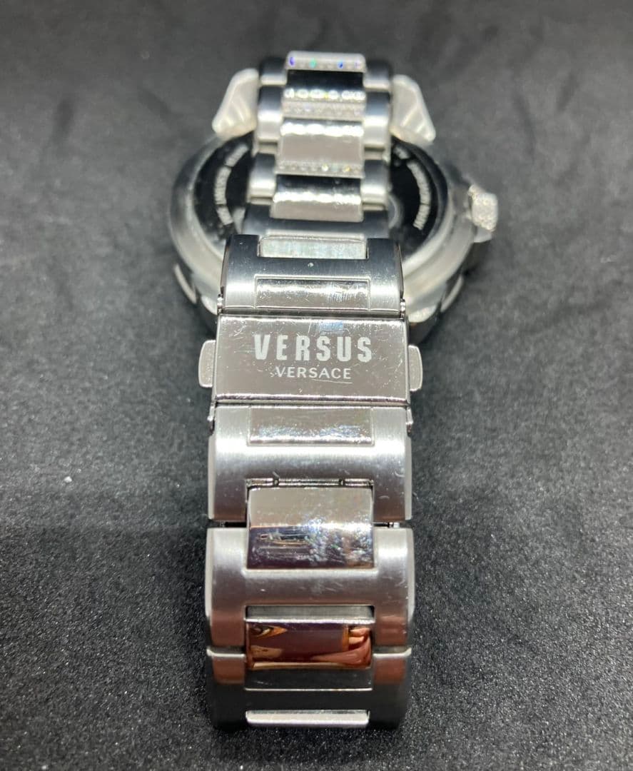 VERSUS クロノグラフ キラキラシルバー