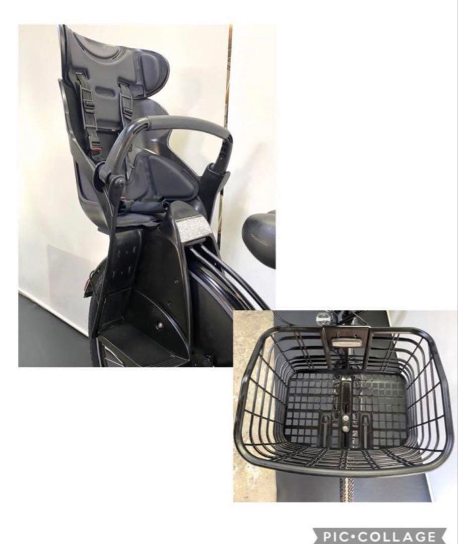 1年保証 ブリヂストン　ハイディ2 26インチ　子供乗せ　黒　電動アシスト自転車