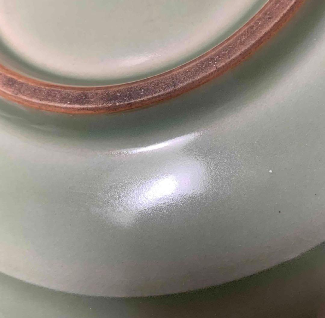 中国 青磁鳳凰平鉢　f2250915