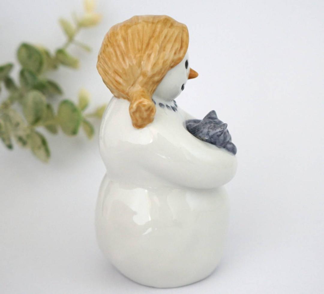 ロイヤルコペンハーゲン スノーマン 猫 テディベア フィギュリン