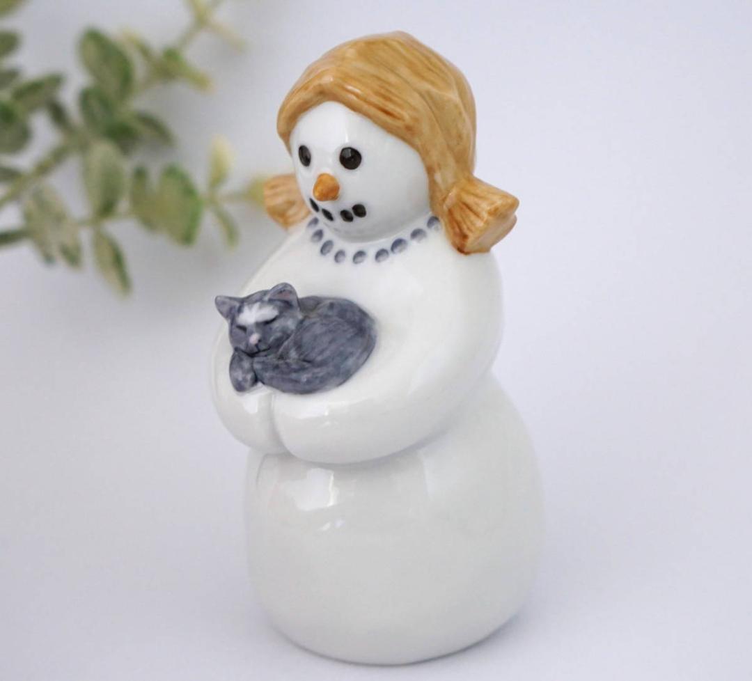 ロイヤルコペンハーゲン スノーマン 猫 テディベア フィギュリン