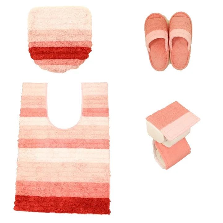 トイレマット 新品 セット 4点 耳長 ロング 北欧 おしゃれ フレッシュデオ