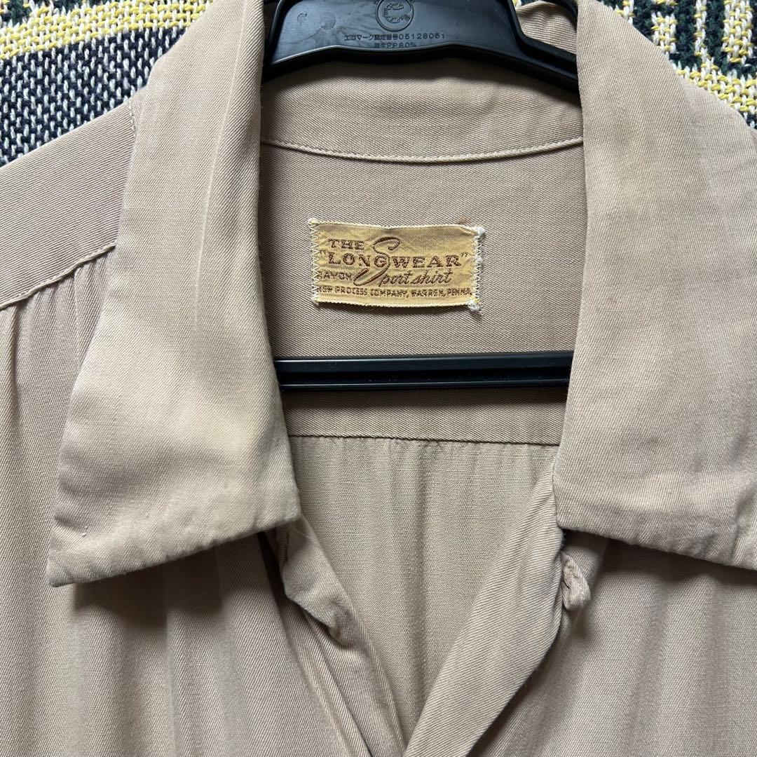 オ*チ様 50s レーヨンギャバシャツ カットオフ