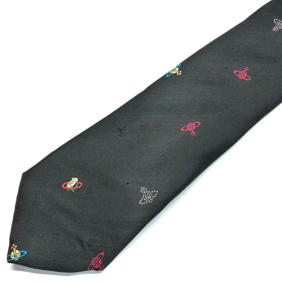 【極美品✨】超激レア！ ヴィヴィアンウエストウッド ネクタイ ブラック オーブ