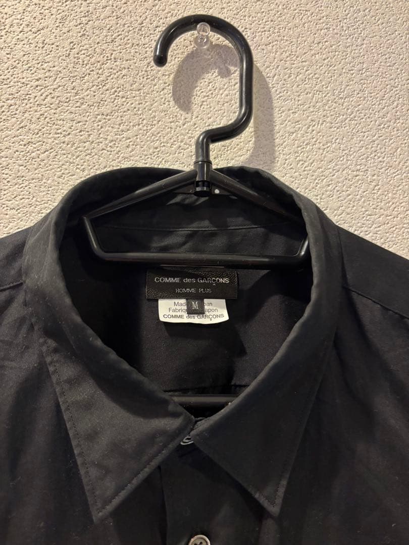 25ss COMME des GARÇONS homme plus黒シャツ M