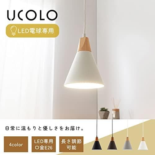 ぼん家具 ペンダントライト 北欧 天井照明 LED電球専用 1灯 直径20cmp