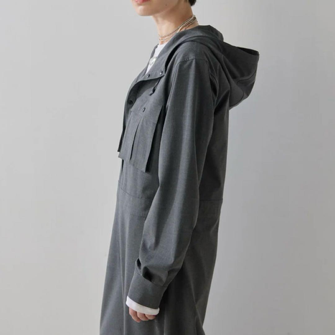 未使用ウィムガゼットTHE PAUSE フーディージャンプスーツグレー　FREE