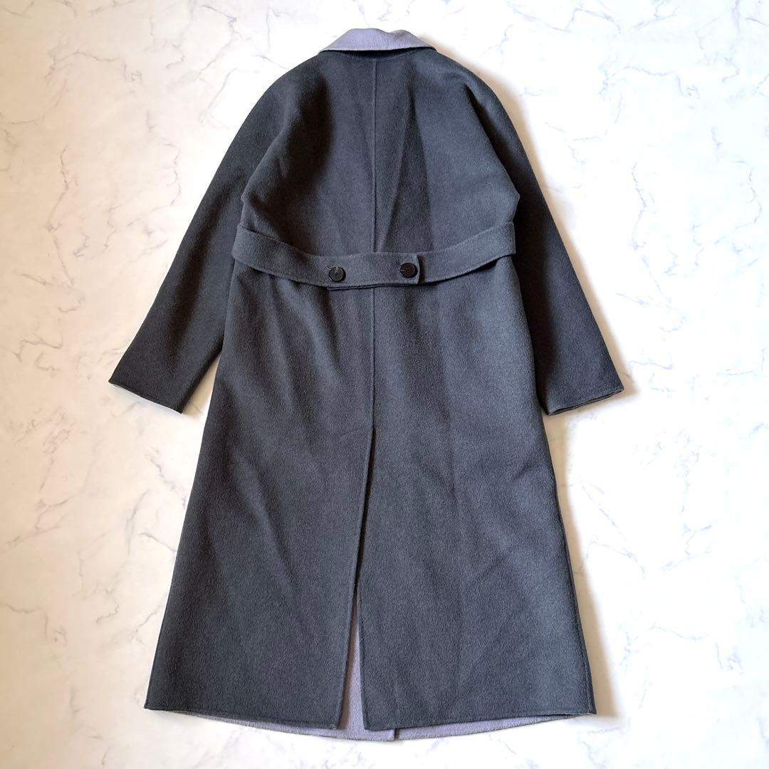 【EMPORIO ARMANI】カシミヤウールリバーコート　チェスターコート38