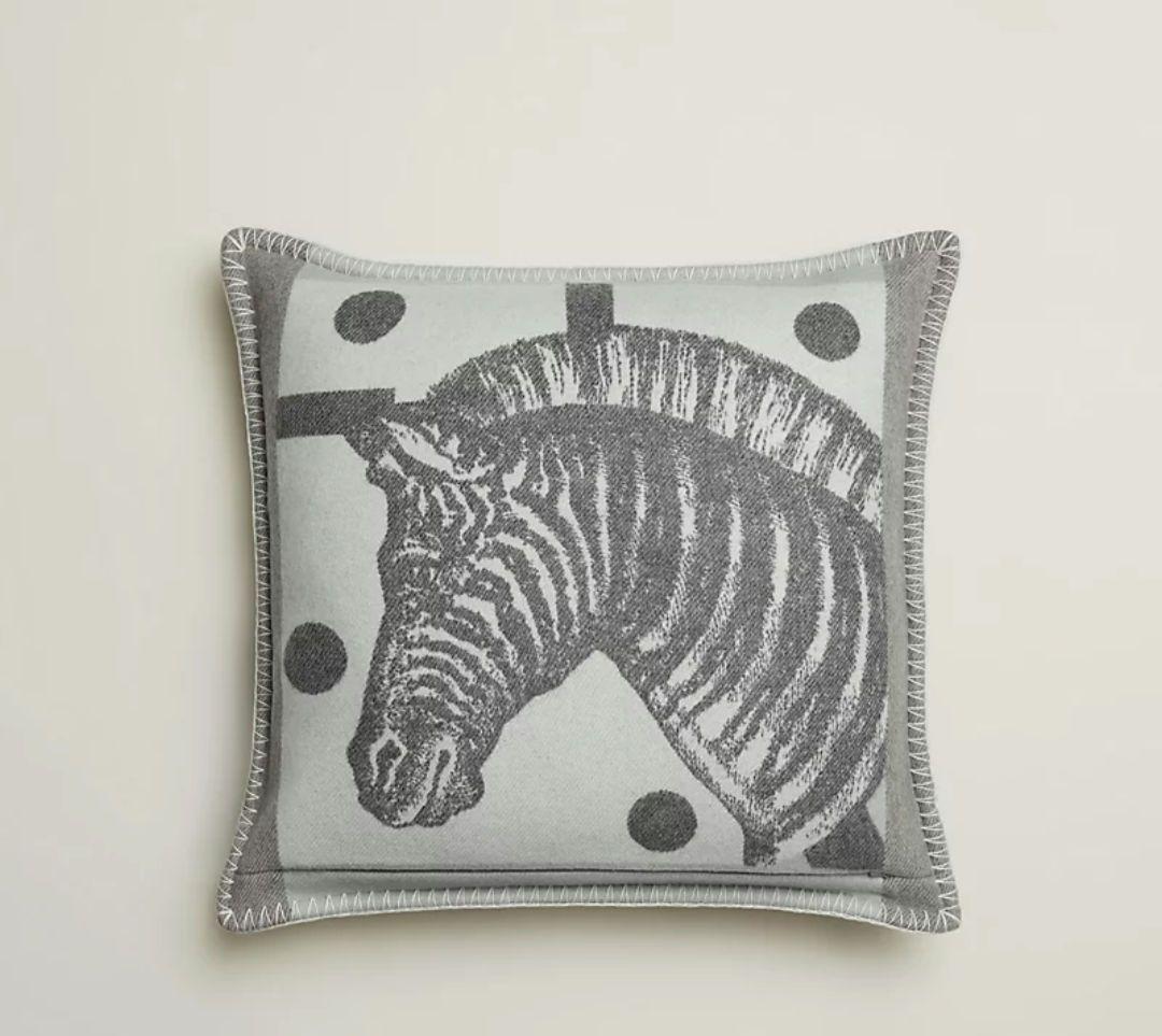 HERMES・エルメス◆ゼブラジグザグ・クッション