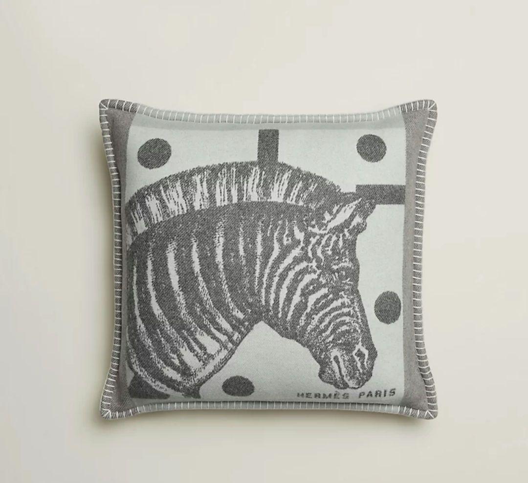 HERMES・エルメス◆ゼブラジグザグ・クッション