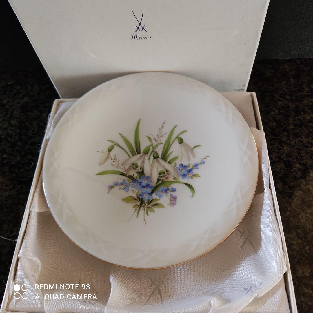 マイセン　壁掛けプレート　絵皿　ハナ№8