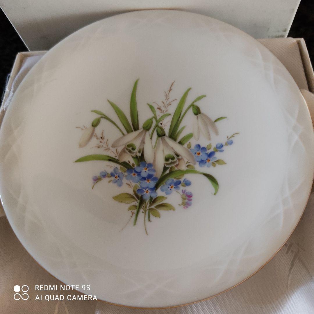 マイセン　壁掛けプレート　絵皿　ハナ№8