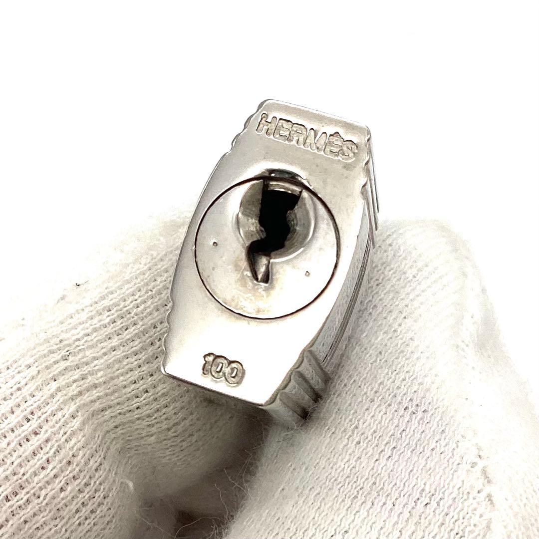 エルメス　カデナ　no.100 パドロック　鍵　シルバー　男性　女性