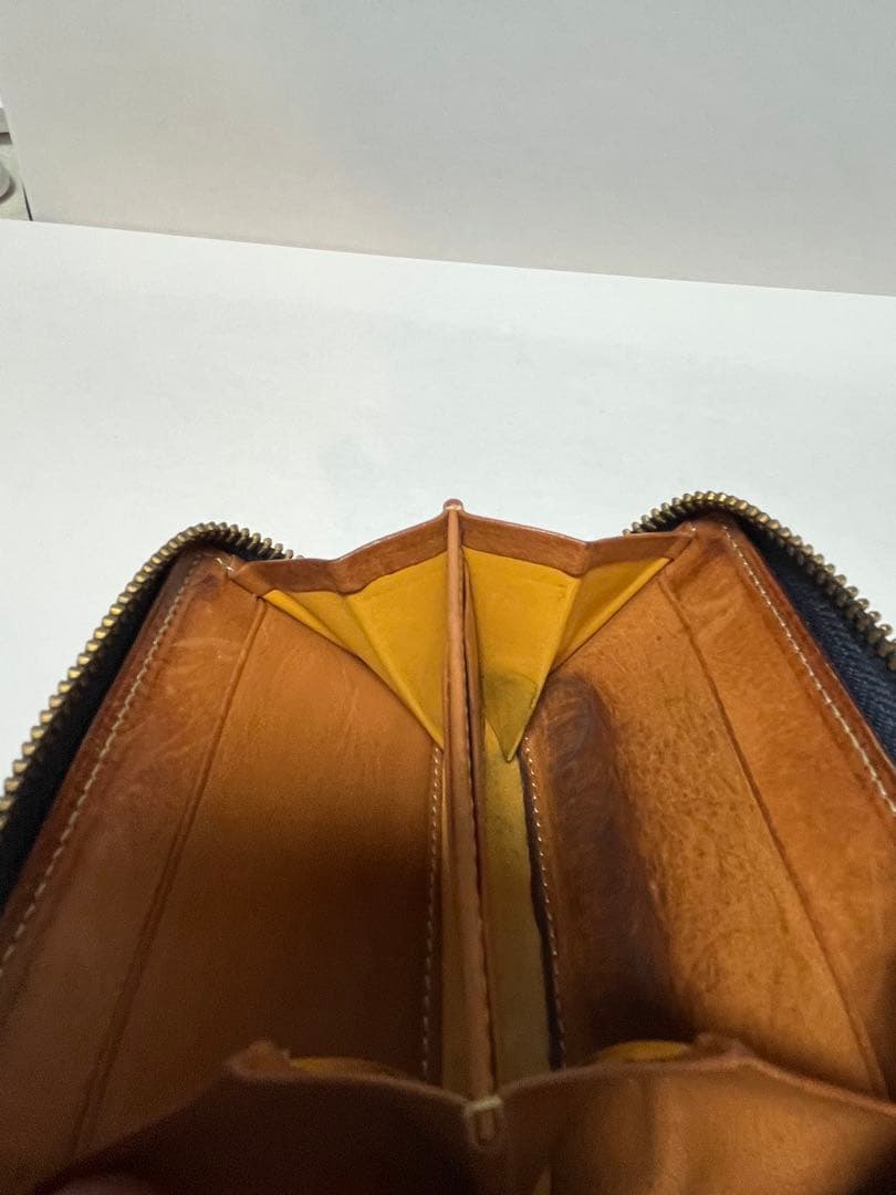 【美品】GANZO ガンゾ　リザード　トカゲ革　小銭入れ　ネイビー