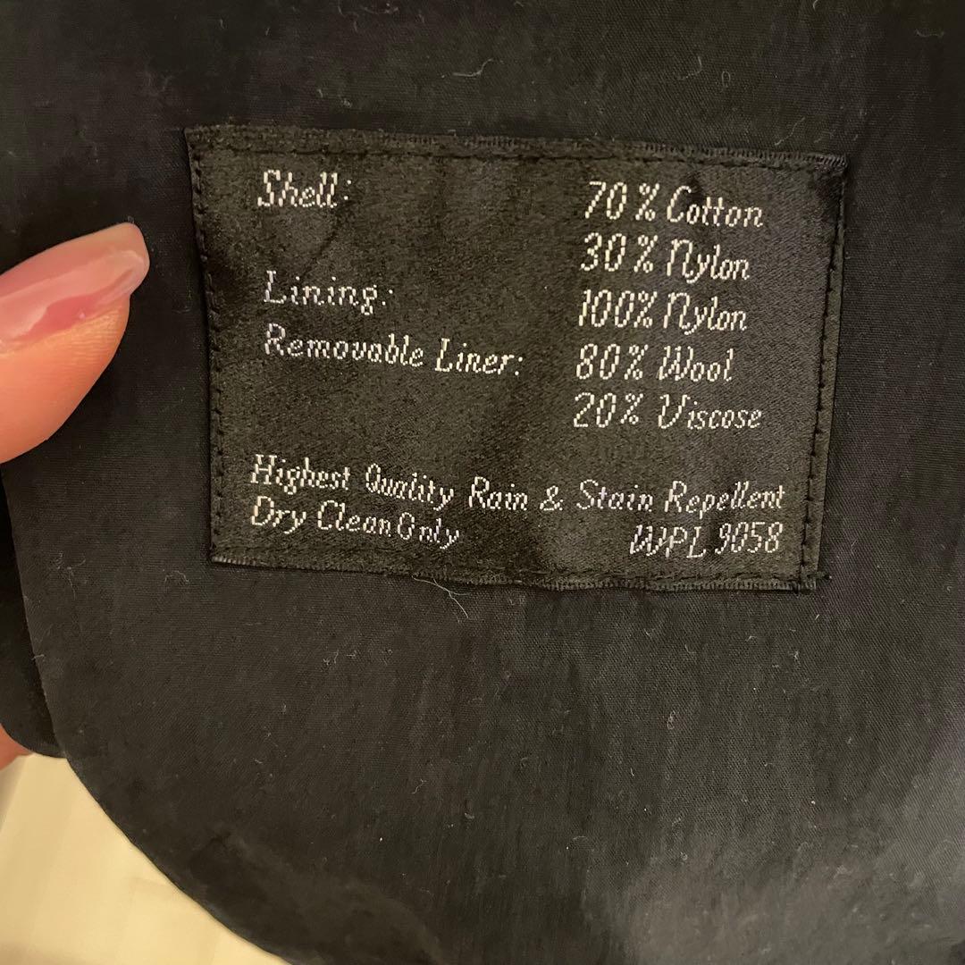 Christian Dior 黒のトレンチコート ウエストベルト付き