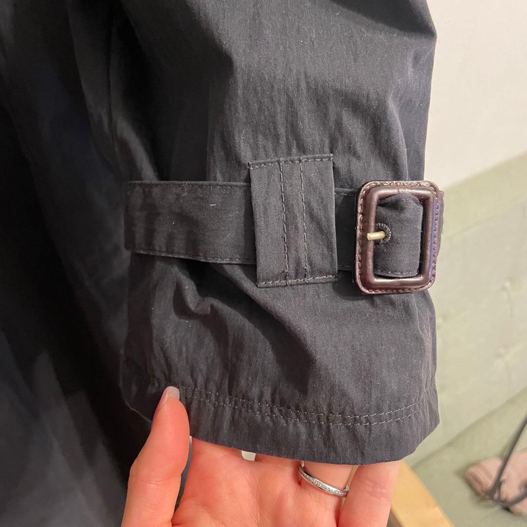 Christian Dior 黒のトレンチコート ウエストベルト付き