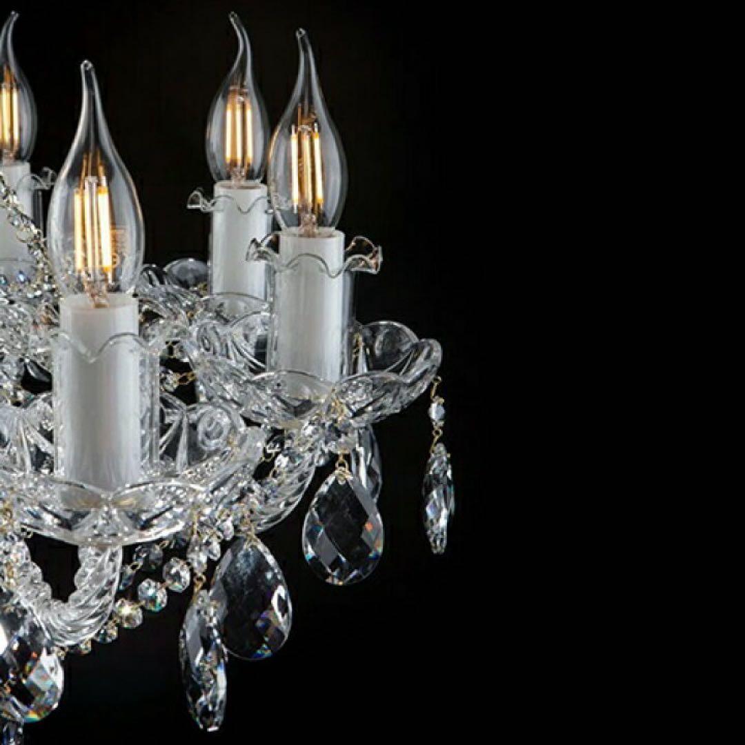 Vive クリスタルシャンデリア 6灯 LED対応