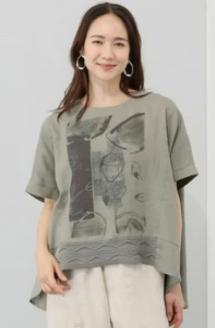 ヨシヨシバイピージェイ　yoshi yoshi by pj プルオーバー　麻