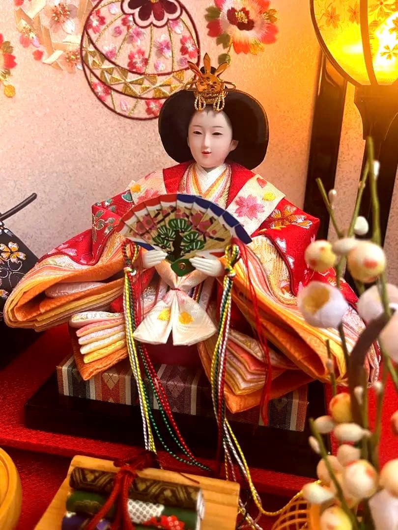 u.h 様　雛人形 二人 親王飾りアクリルケース ひな祭り ひな人形